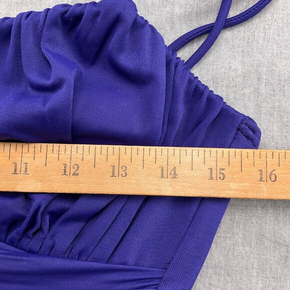 Magicsuit Swimsuit‎ Women 10 Purple Ruched Drape Padded Nylon Spandex 1pc VTG - Picture 5 of 10